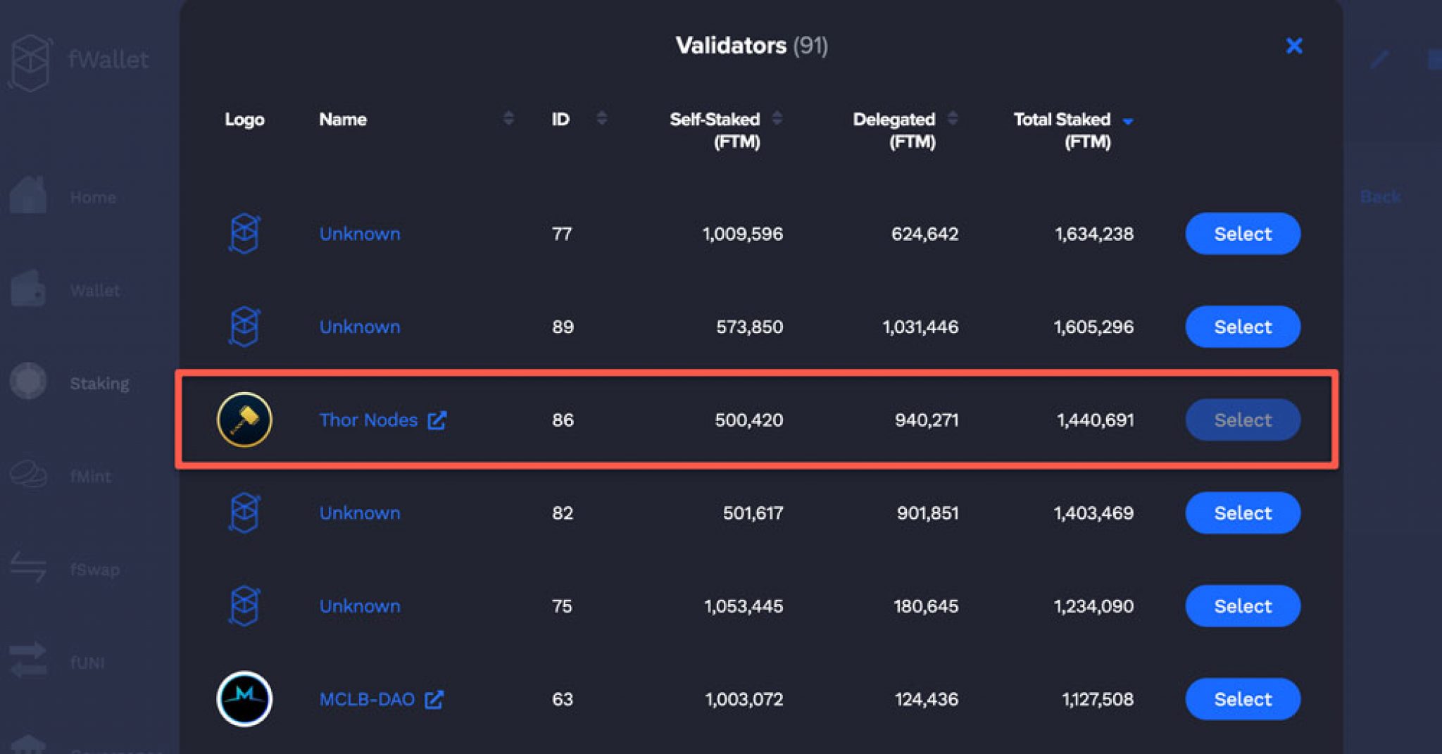 thor crypto node